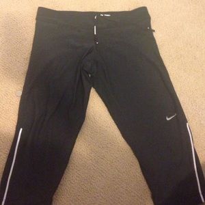 Black Nike crops